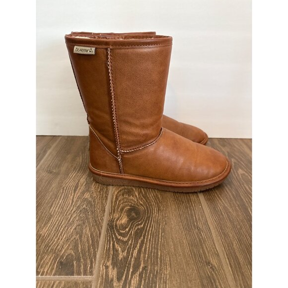Bearpaw Women's size 7.5 Chestnut Leather Boots Excellent condition - Picture 2 of 7